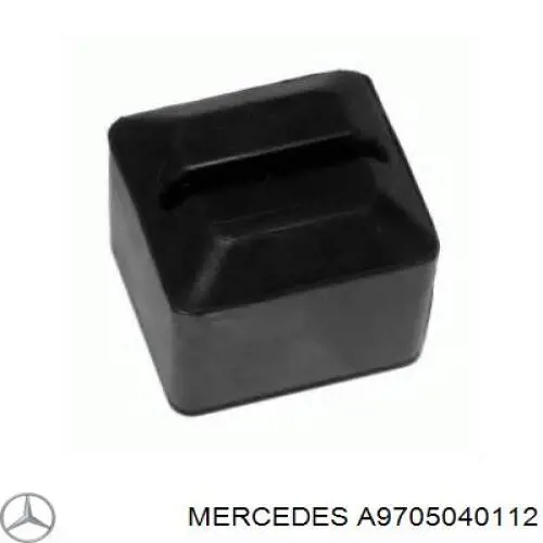 9705040112 Mercedes Coxim superior de fixação do radiador