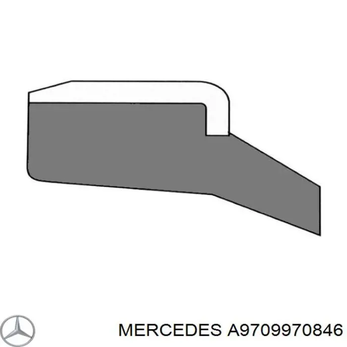 A9709970846 Mercedes Vedação da cremalheira da direção/do mecanismo (ver dimensões padrão)
