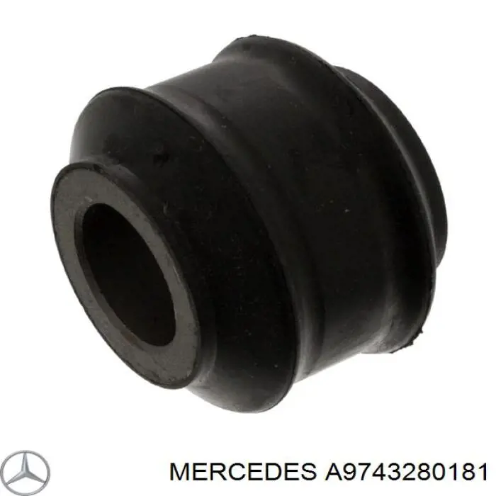 Bucha de suporte dianteiro de estabilizador A9743280181 Mercedes