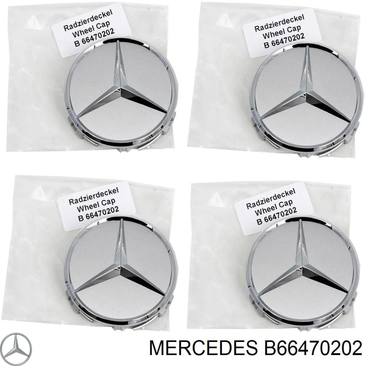 Coberta de disco de roda B66470202 Mercedes