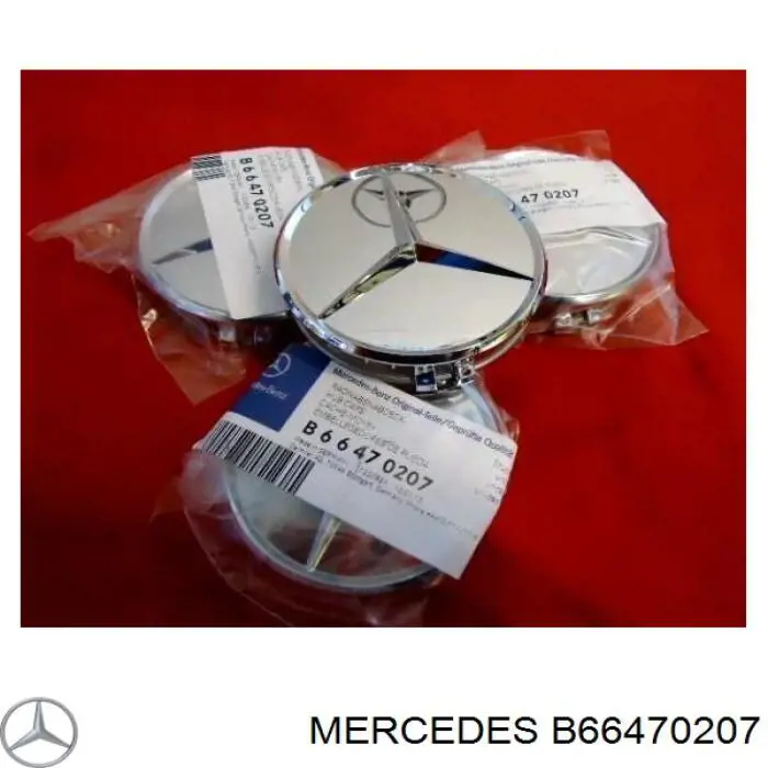 B66470207 Mercedes Coberta de disco de roda