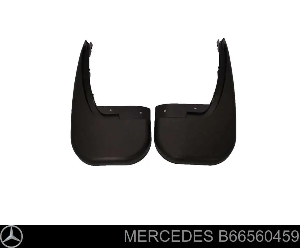 B66560459 Mercedes Protetores de lama traseiros, kit