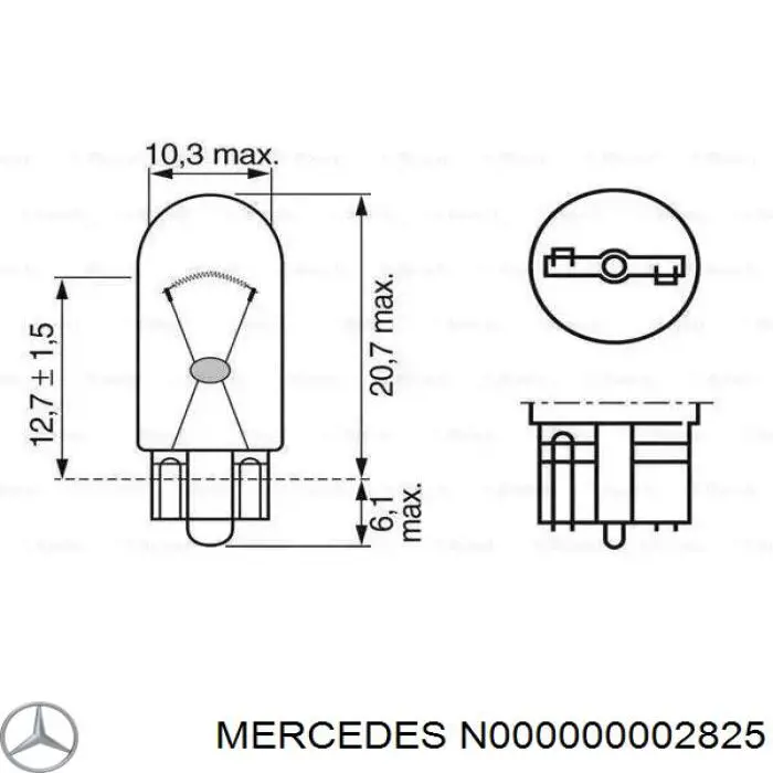  Mercedes N000000002825 preço, a partir de 15,56 USD