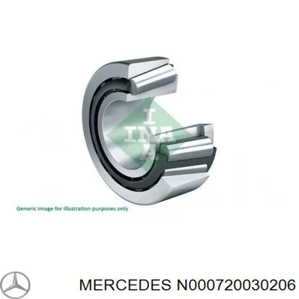 N000720030206 Mercedes Rolamento da árvore intermédia da Caixa de Mudança