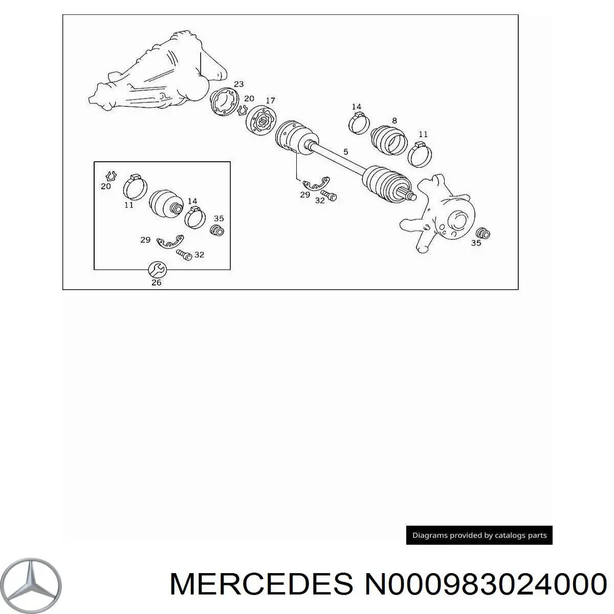 Anel de travagem de rolamento de cubo dianteiro Mercedes N000983024000 preço, a partir de 2,80 USD