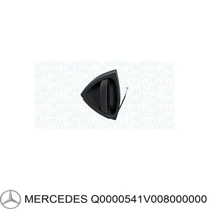 Q0000541V008000000 Mercedes Maçaneta dianteira direita da porta externa