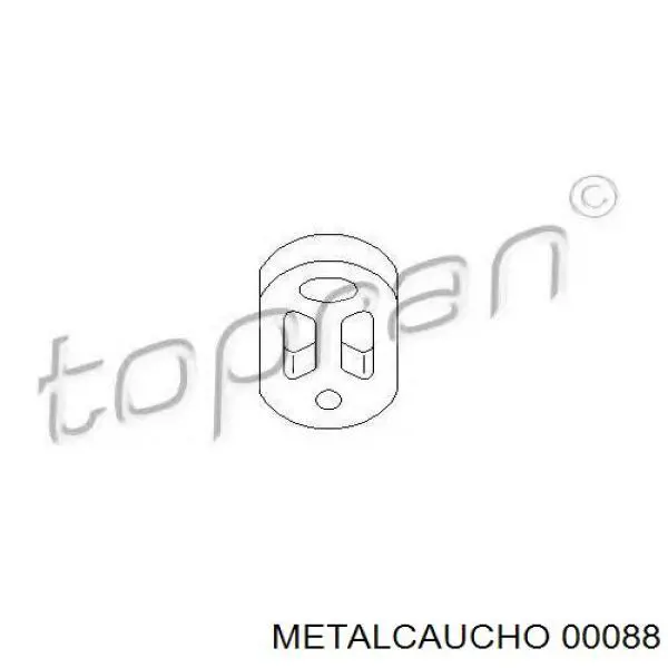 Compre 00088 Metalcaucho Coxim de fixação do silenciador