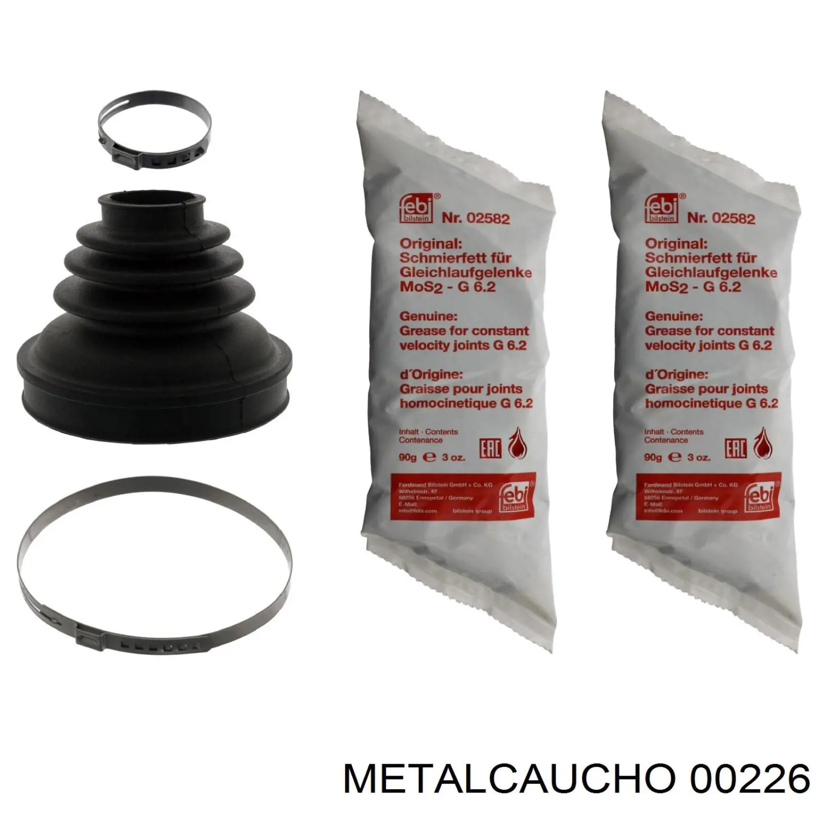 Bota de proteção interna de junta homocinética do semieixo dianteiro Metalcaucho 00226 preço, a partir de 11,37 USD
