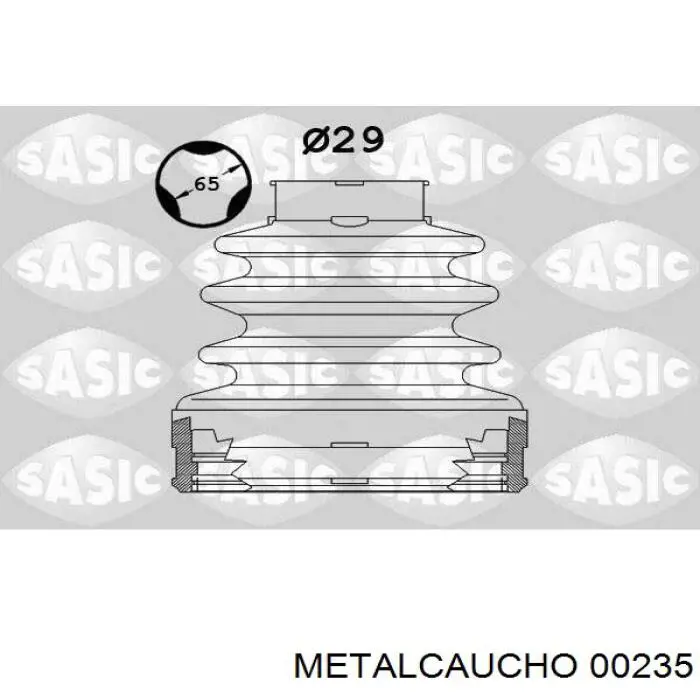 Bota de proteção interna de junta homocinética do semieixo dianteiro Metalcaucho 00235 preço, a partir de 8,16 USD