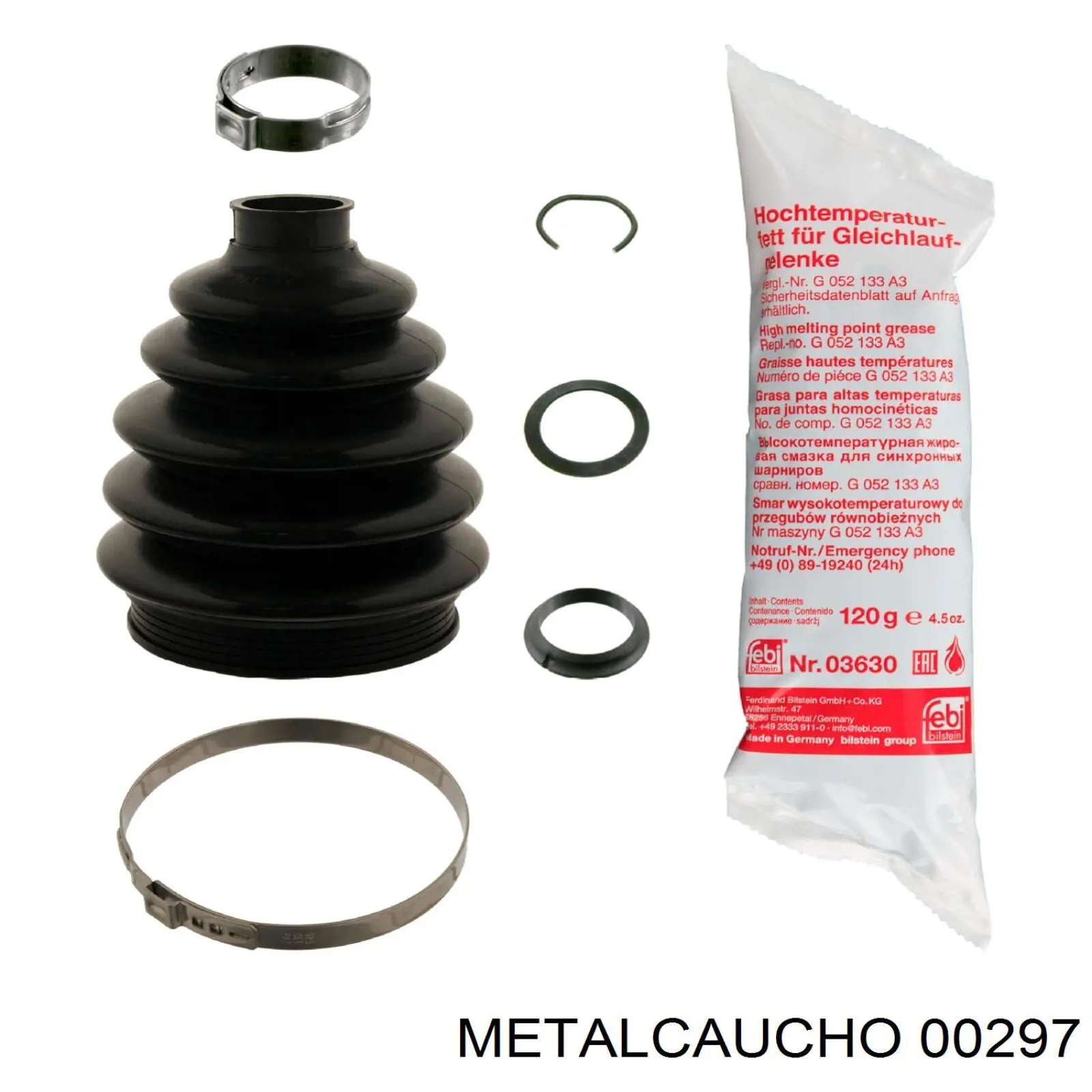 Bota de proteção externa de junta homocinética do semieixo dianteiro Metalcaucho 00297 preço, a partir de 11,60 USD