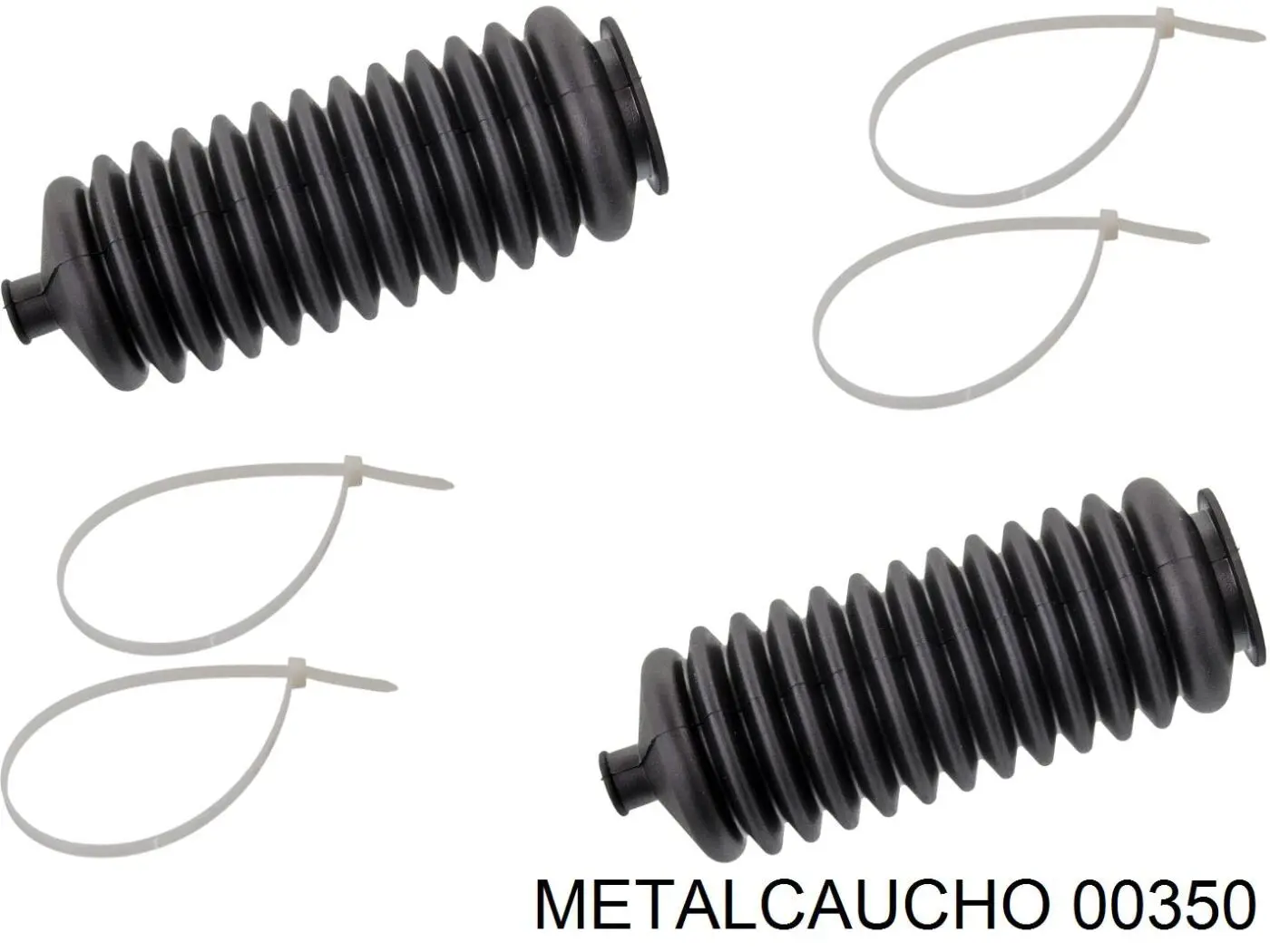 00350 Metalcaucho Bota de proteção do mecanismo de direção (de cremalheira)