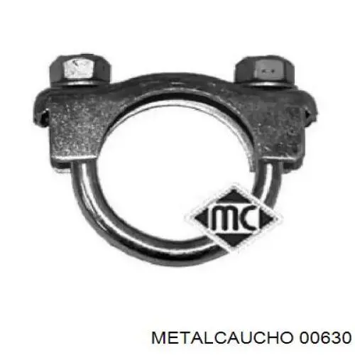 00630 Metalcaucho Braçadeira de silenciador dianteira