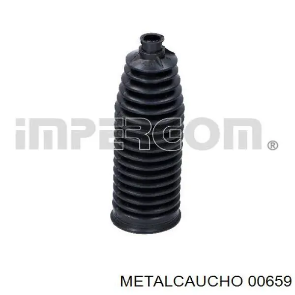 00659 Metalcaucho Bota de proteção do mecanismo de direção (de cremalheira)