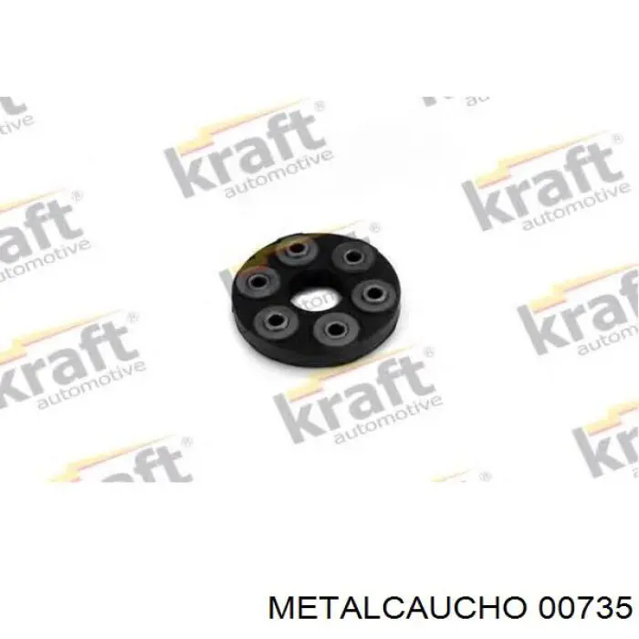 Compre 00735 Metalcaucho Acoplamento elástico traseiro do veio de transmissão