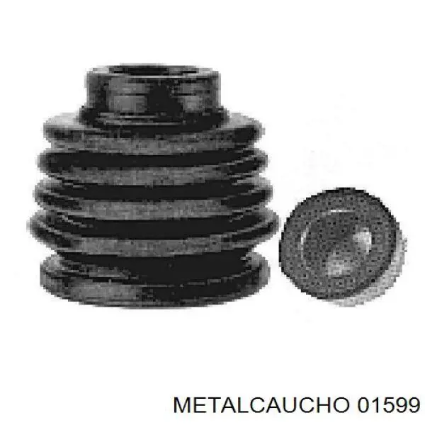 Compre 01599 Metalcaucho Bota de proteção interna esquerda de junta homocinética do semieixo dianteiro