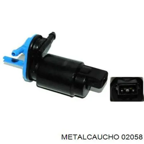 Compre 02058 Metalcaucho Bomba de motor de fluido para lavador de vidro dianteiro/traseiro