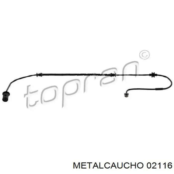 Sensor dianteiro de desgaste das sapatas do freio Metalcaucho 02116 preço, a partir de 8,31 USD