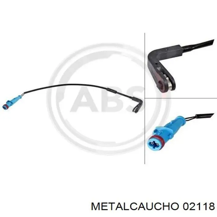 Sensor dianteiro de desgaste das sapatas do freio Metalcaucho 02118 preço, a partir de 5,17 USD