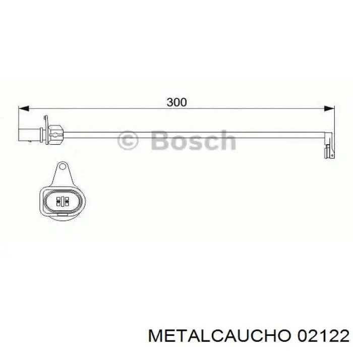 Sensor dianteiro de desgaste das sapatas do freio Metalcaucho 02122 preço, a partir de 5,74 USD
