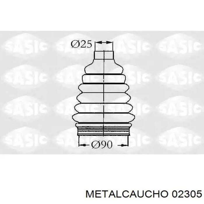 Bota de proteção externa de junta homocinética do semieixo dianteiro Metalcaucho 02305 preço, a partir de 10,13 USD