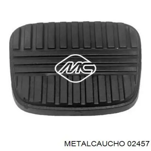 Compre 02457 Metalcaucho Placa sobreposta de pedal do freio