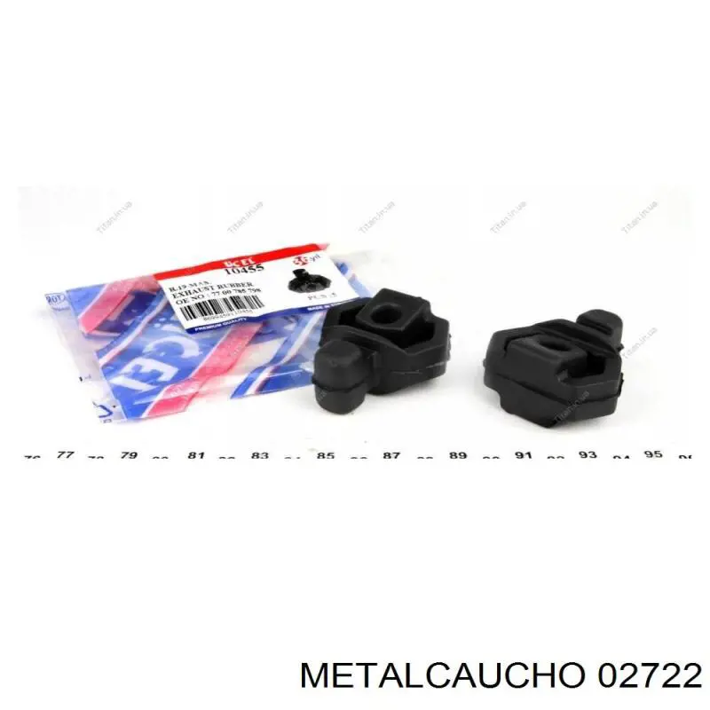 Compre 02722 Metalcaucho Coxim de fixação do silenciador