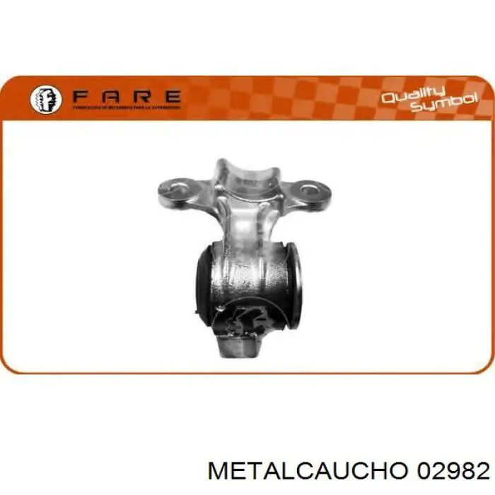 Compre 02982 Metalcaucho Bloco silencioso dianteiro do braço oscilante inferior