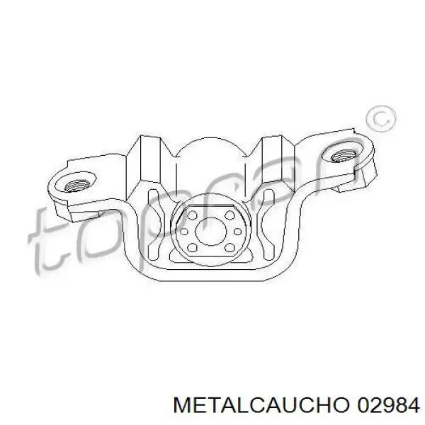 Compre 02984 Metalcaucho Coxim (suporte) esquerdo traseiro de motor