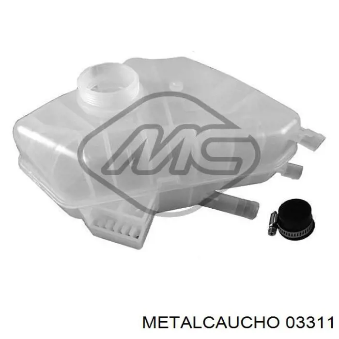 03311 Metalcaucho Tanque de expansão do sistema de esfriamento