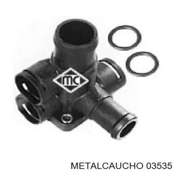 Compre 03535 Metalcaucho Flange do sistema de esfriamento (união em T)
