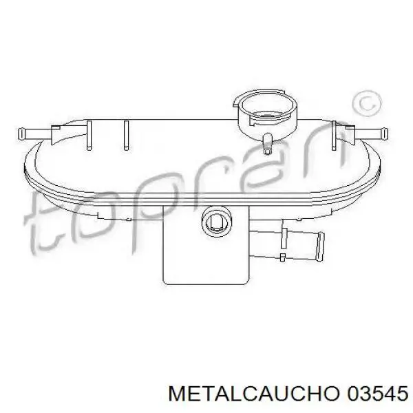 Compre 03545 Metalcaucho Tanque de expansão do sistema de esfriamento