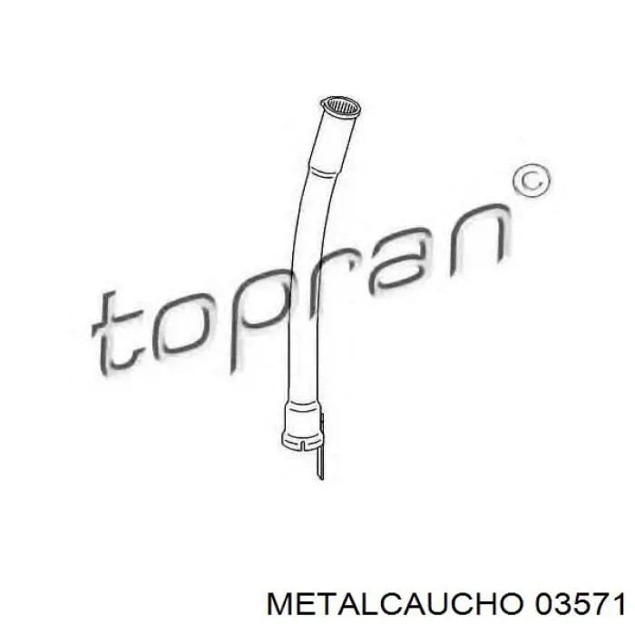 Compre 03571 Metalcaucho Guia de sonda indicador do nível de óleo no motor