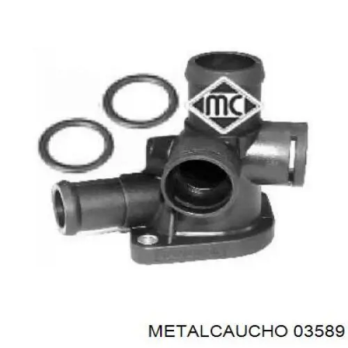 Compre 03589 Metalcaucho Flange do sistema de esfriamento (união em T)