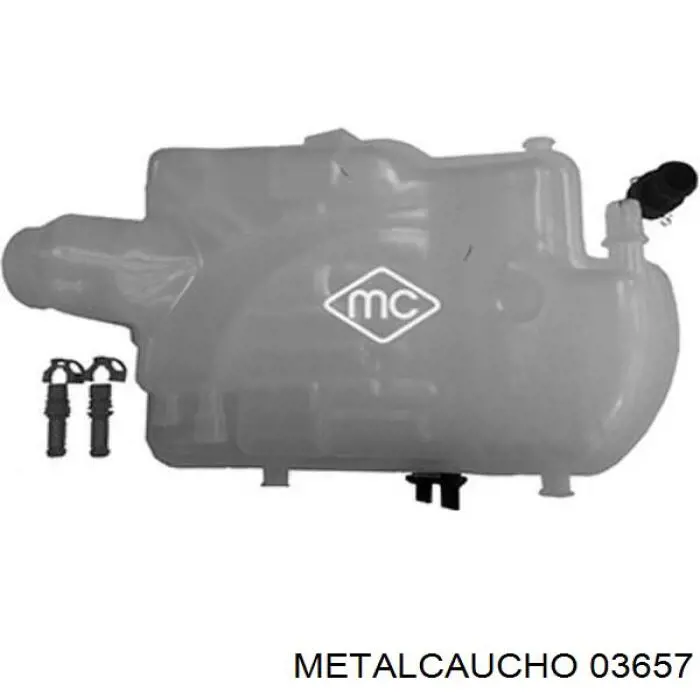 Compre 03657 Metalcaucho Tanque de expansão do sistema de esfriamento
