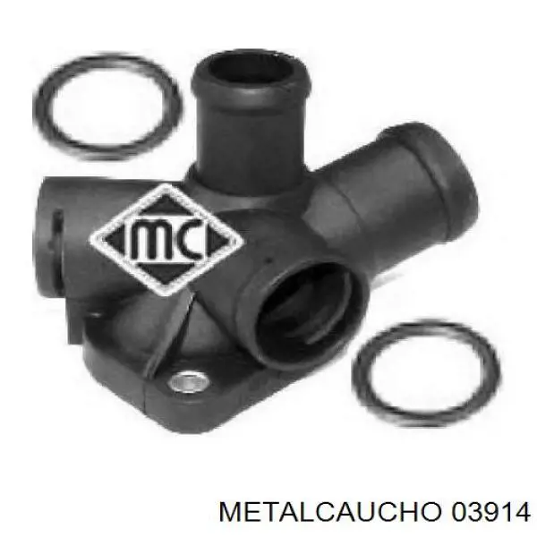 Flange do sistema de esfriamento (união em T) Metalcaucho 03914 preço, a partir de 7,50 USD