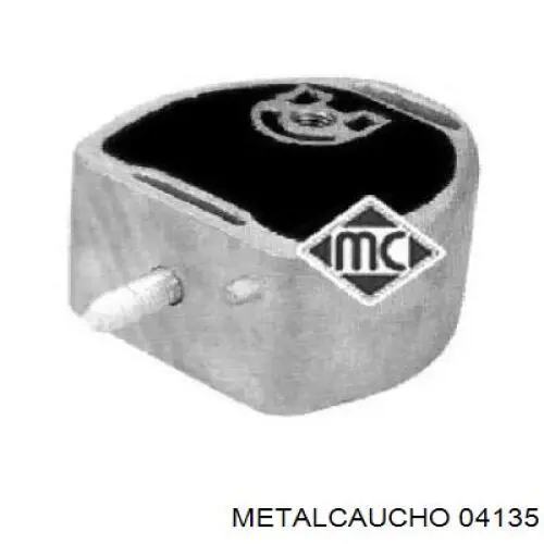 Coxim esquerdo de transmissão (suporte da caixa de mudança) Metalcaucho 04135 preço, a partir de 23,40 USD