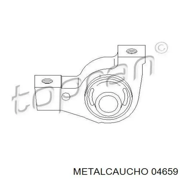 Compre 04659 Metalcaucho Bloco silencioso dianteiro do braço oscilante inferior