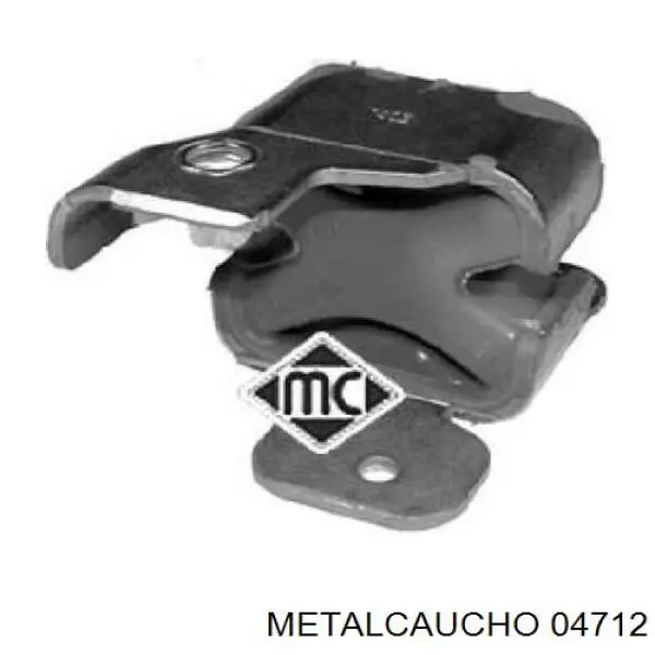 04712 Metalcaucho Coxim de fixação do silenciador