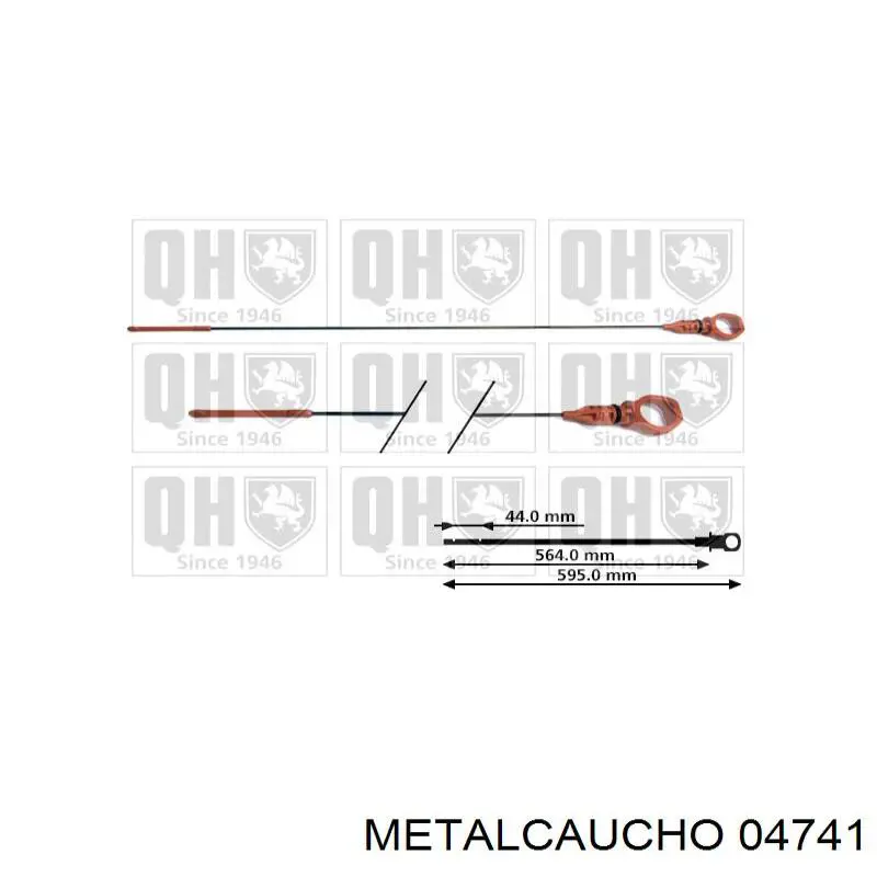 Sonda (indicador) do nível de óleo no motor Metalcaucho 04741 preço, a partir de 4,98 USD