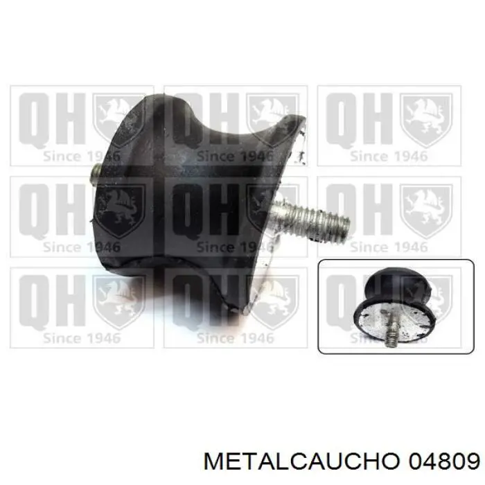 Compre 04809 Metalcaucho Coxim de transmissão (suporte da caixa de mudança)