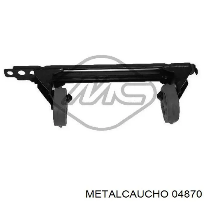 Compre 04870 Metalcaucho Consola de coxim traseiro do silenciador