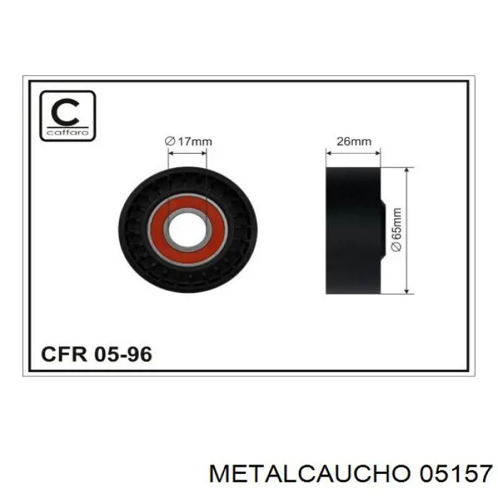 Rolo de reguladora de tensão da correia de transmissão Metalcaucho 05157 preço, a partir de 18,09 USD