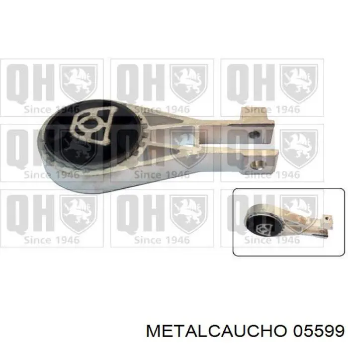 Compre 05599 Metalcaucho Coxim (suporte) traseiro de motor