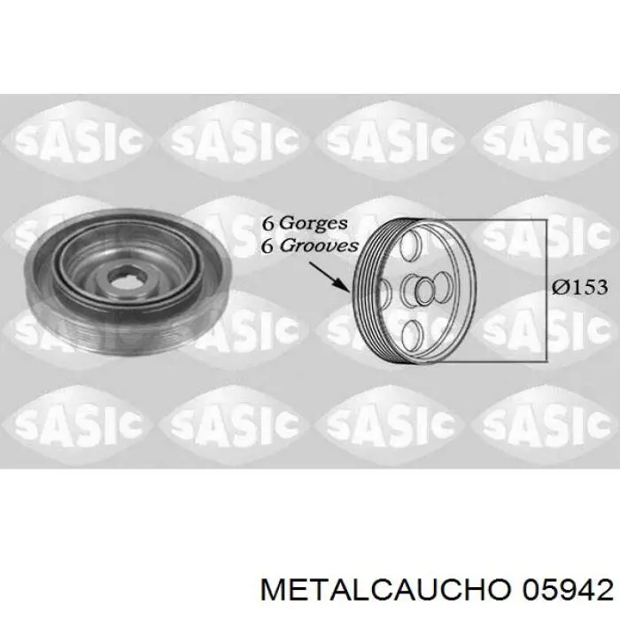 Polia de cambota Metalcaucho 05942 preço, a partir de 51,63 USD