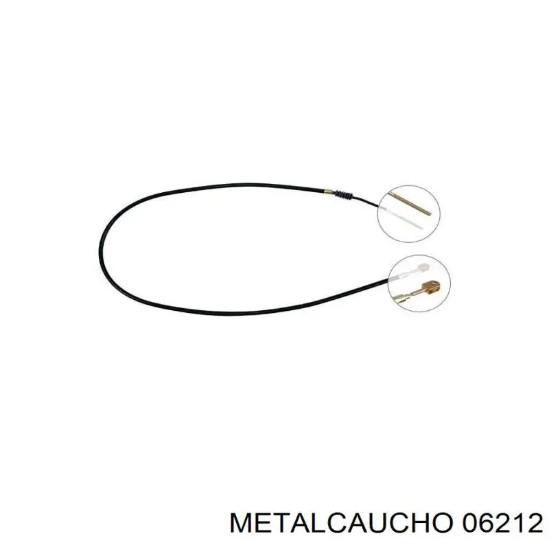 06212 Metalcaucho Coxim (suporte) esquerdo de motor