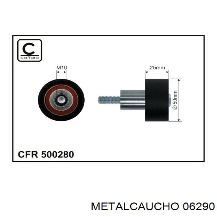 Rolo parasita da correia do mecanismo de distribuição de gás Metalcaucho 06290 preço, a partir de 13,92 USD