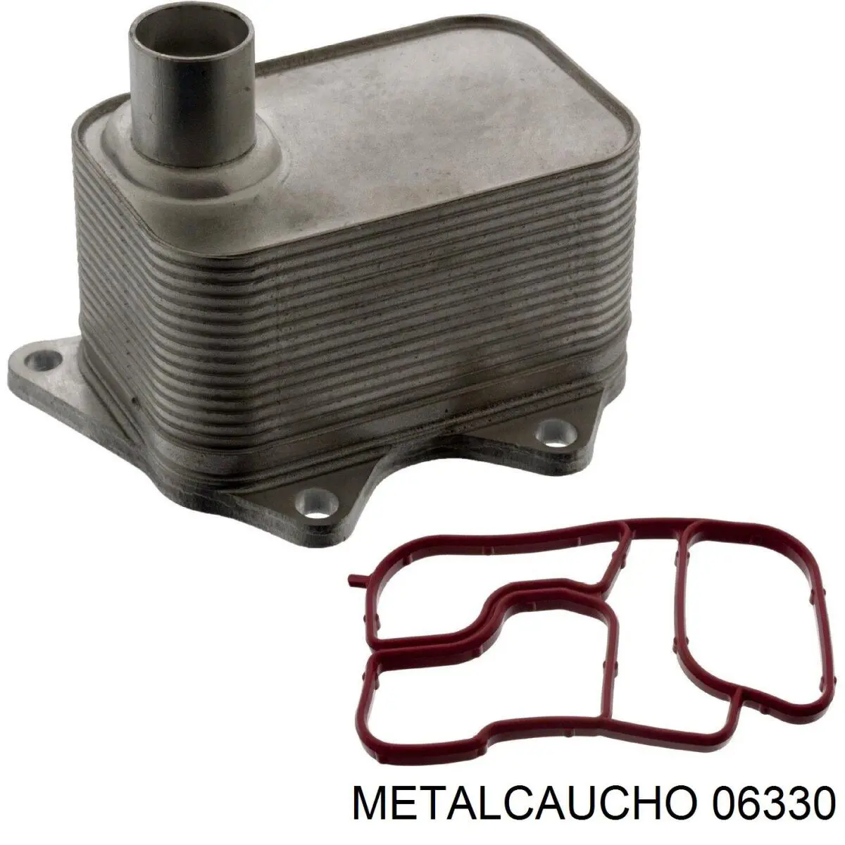 06330 Metalcaucho Radiador de óleo (frigorífico), debaixo de filtro