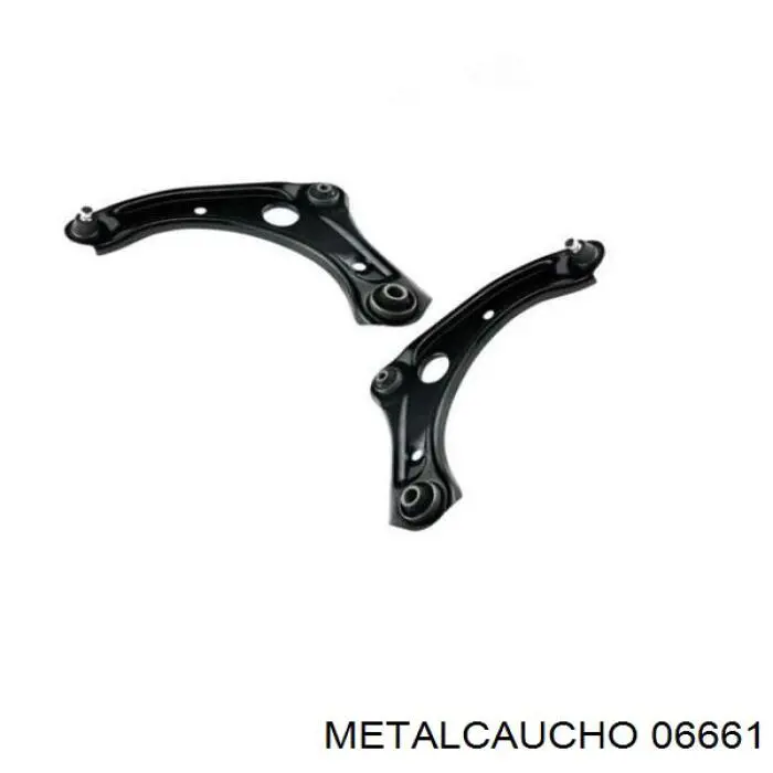 Compre 06661 Metalcaucho Bloco silencioso dianteiro do braço oscilante inferior
