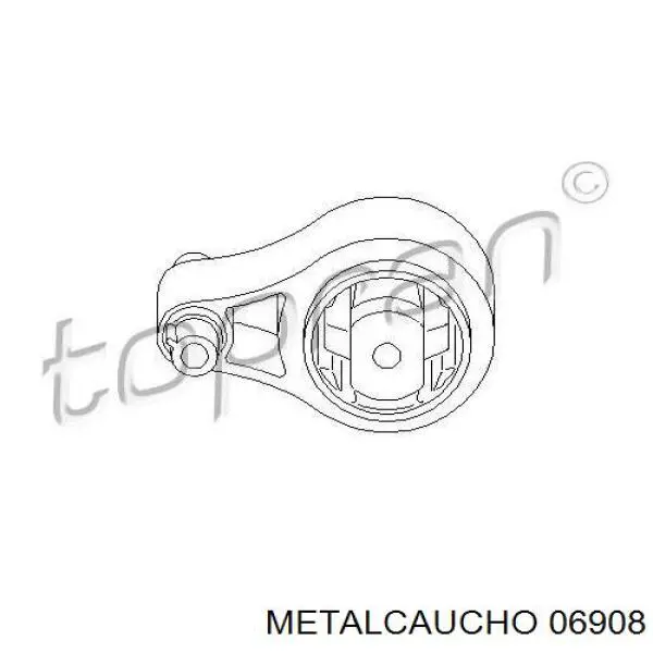Coxim (suporte) traseiro de motor Metalcaucho 06908 preço, a partir de 42,34 USD