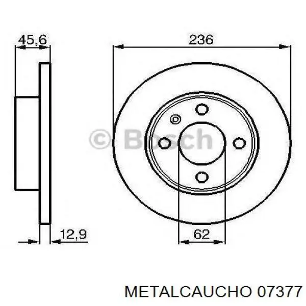 Mangueira (cano derivado) inferior do radiador de esfriamento Metalcaucho 07377 preço, a partir de 23,23 USD